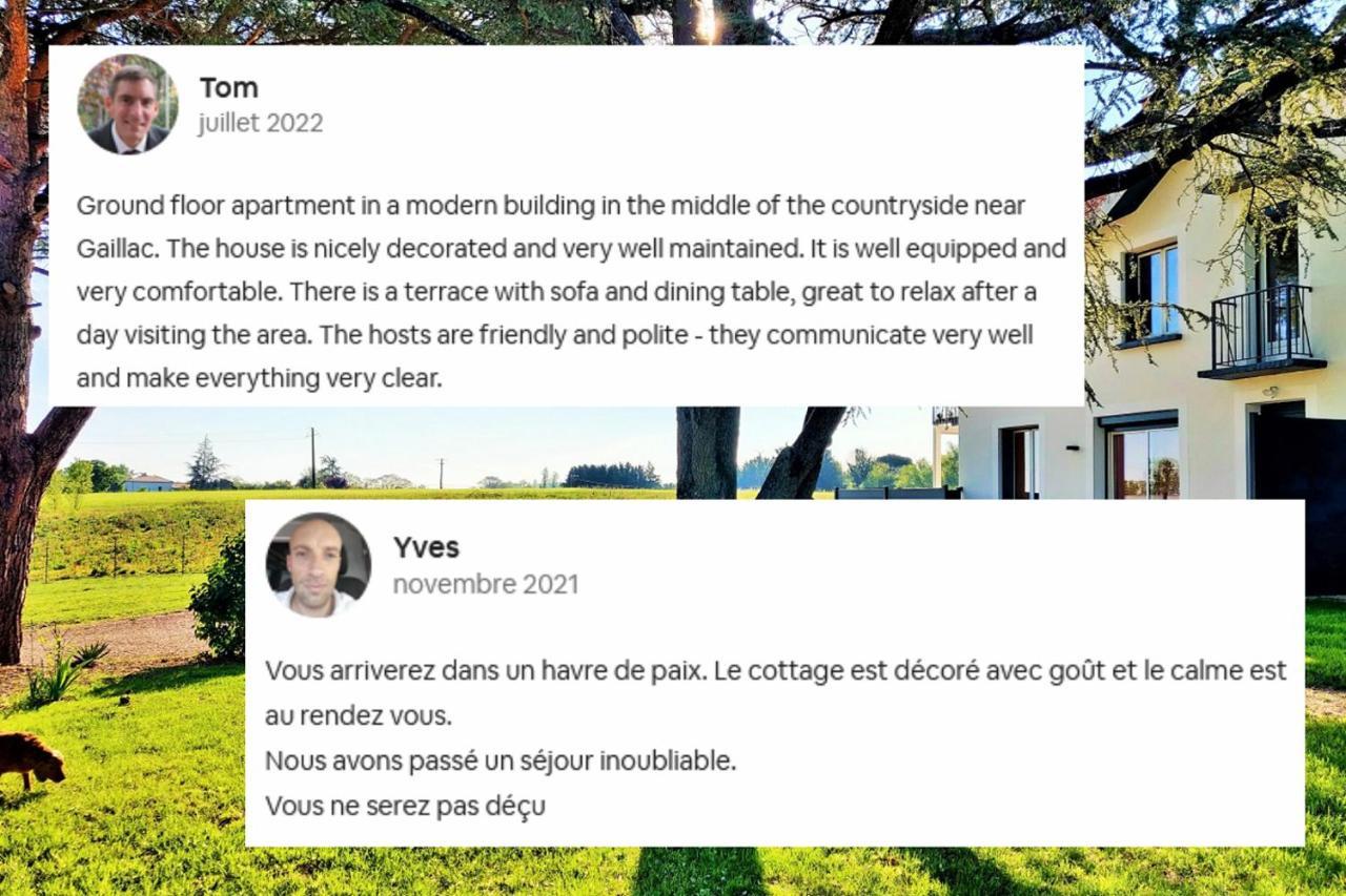 Le Cottage Duo Vigne Rouge Sauna Gaillac Entre Albi-Toulouse & Les Cottages Du Tarn Brens  Exterior foto